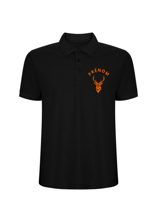 Polo manches courtes flocage Cerf