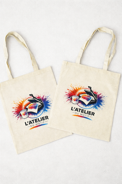Tote Bag Personnalisé 42x37 cm – Polyester 180 g/m² | Impression Sublimation HD