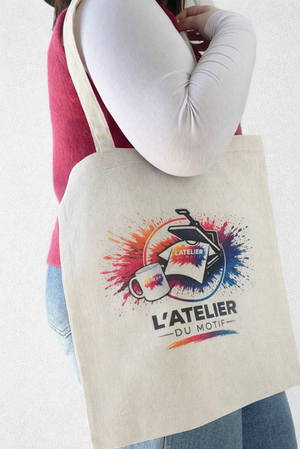 Tote Bag Personnalisé 42x37 cm – Polyester 180 g/m² | Impression Sublimation HD