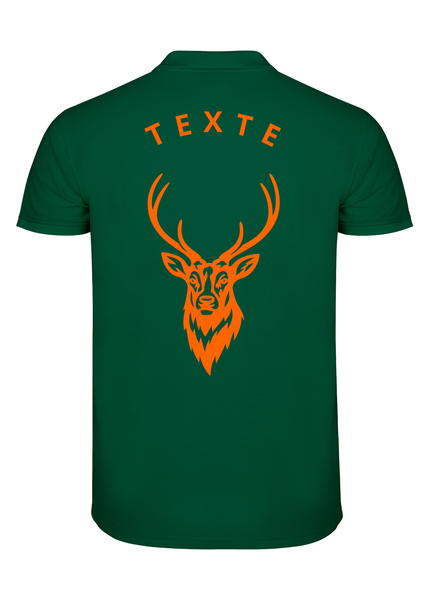 Polo manches courtes flocage Cerf