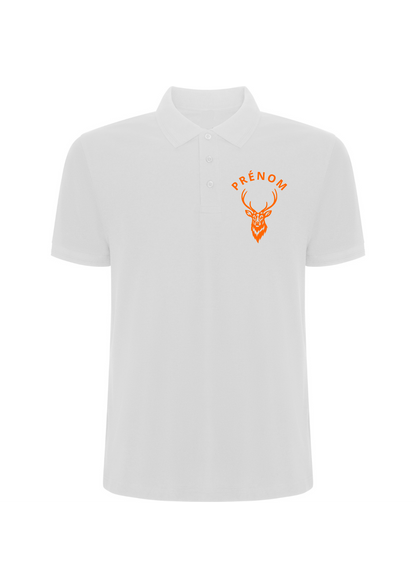 Polo manches courtes flocage Cerf