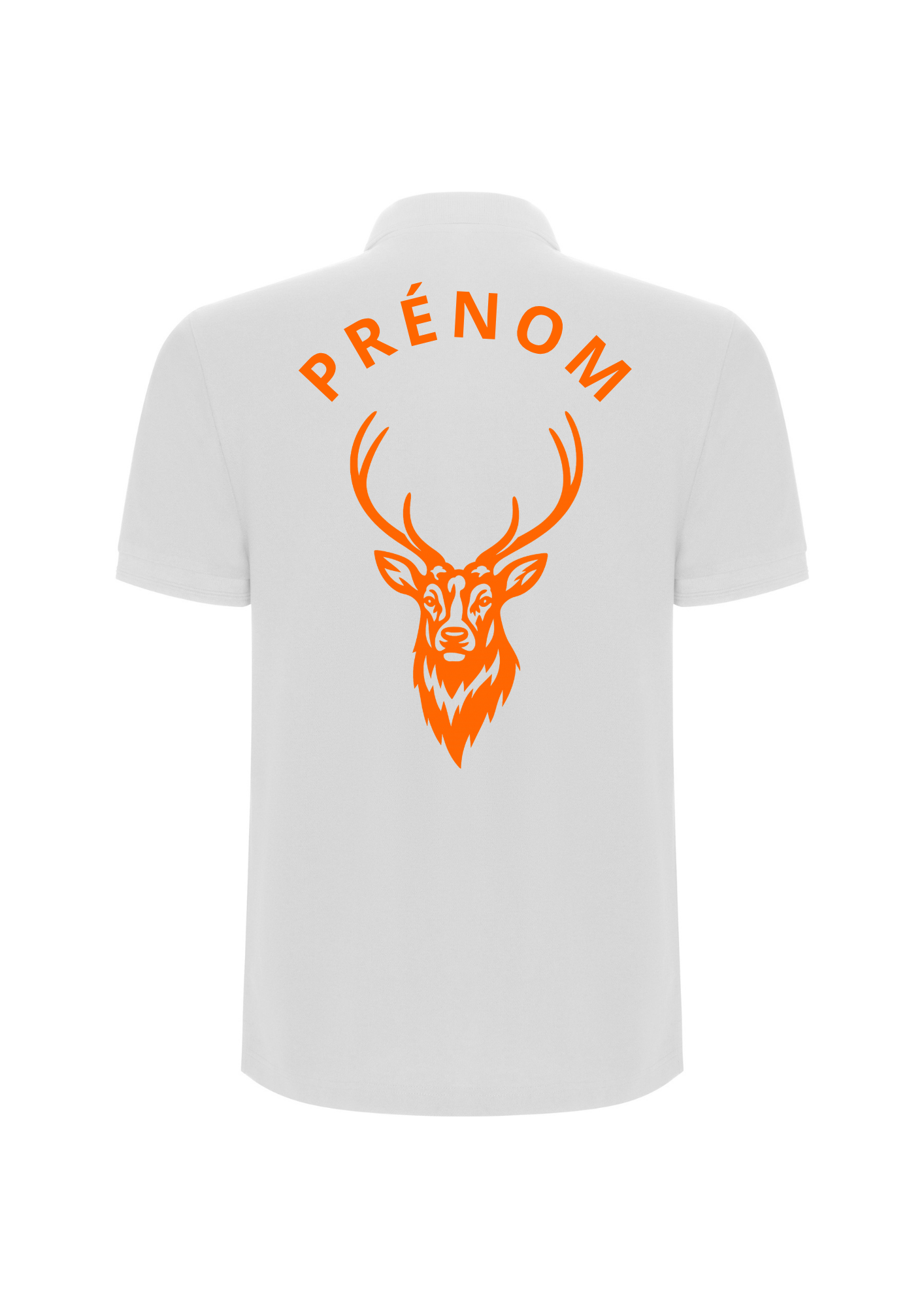 Polo manches courtes flocage Cerf
