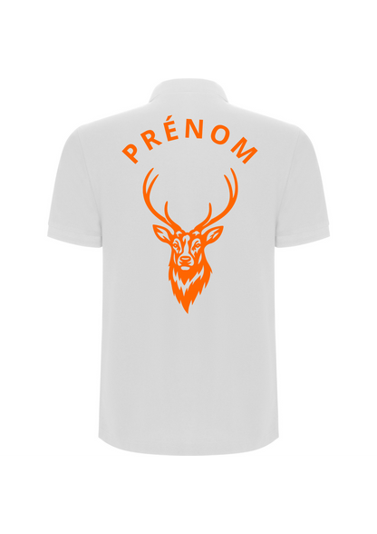 Polo manches courtes flocage Cerf